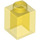 LEGO Transparent Yellow Brick 1 x 1 (3005 / 30071)