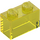 LEGO Transparent Yellow Brick 1 x 2 without Bottom Tube (3065 / 35743)