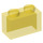 LEGO Transparentes Gelb Backstein 1 x 2 ohne Unterrohr (3065 / 35743)