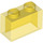 LEGO Jaune transparent Brique 1 x 2 sans tube à l&#039;intérieur (3065 / 35743)