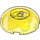 LEGO Transparent Yellow Brick 4 x 4 Round Dome Top (79850)