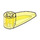 LEGO Transparentes Gelb Klaue mit Achse Loch (Bionicle-Auge) (41669 / 48267)