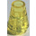 LEGO Jaune transparent Cône 1 x 1 avec une rainure sur le dessus (28701 / 59900)