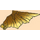 LEGO Transparentes Gelb Drachen Flügel mit Marbled Pearl Gold