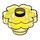 LEGO Transparent Yellow Flower 2 x 2 with Open Stud (4728 / 30657)