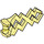 LEGO Transparant Geel Lightning Bolt (28555 / 59233)