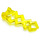LEGO Transparant Geel Lightning Bolt (28555 / 59233)