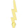 LEGO Transparent Yellow Lightning Bolt (Single) (27256)