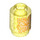 LEGO Transparent Yellow Opal Brick 1 x 1 Round with Butterfly with Open Stud (3062 / 108215)