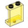 LEGO Transparant Geel Paneel 1 x 2 x 2 met zijsteunen, holle noppen (35378 / 87552)