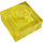 LEGO Transparent Yellow Plate 1 x 1 (3024 / 28554)