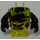 LEGO Transparentes Gelb Felsen Monster Körper (Torso/Beine mit Schwarz Arme)