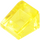 LEGO Amarillo transparente Con pendiente 1 x 1 (31°) (50746 / 54200)