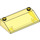 LEGO Transparent Yellow Slope 3 x 6 (25°) without Inner Walls (35283 / 58181)
