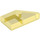 LEGO Transparent Yellow Tile 1 x 2 45° Angled Cut Left (5091)