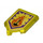 LEGO Jaune transparent Tuile 2 x 3 Pentagonal avec Flamme Wreck Bouclier (22385 / 24621)