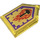 LEGO Transparentes Gelb Fliese 2 x 3 Pentagonal mit Flamme Wreck Schild (22385 / 24621)
