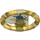 LEGO Transparant geel Treasure Ring met Gold Bands en Schildpad (87748 / 89162)