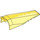 LEGO Transparentes Gelb Windschutzscheibe 4 x 10 x 2 mit Griff (98878)