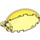 LEGO Transparentes Gelb Windschutzscheibe 4 x 6 x 2 Blase Überdachung mit Griff (35345 / 87752)