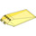 LEGO Transparent Yellow Windscreen 6 x 12 x 2 with Hinge (13252 / 51477)