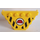 LEGO Trapezoid Tipper End 6 x 4 with Studs with Red Construction Helmet and Chevrons Sticker (30022)