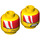 LEGO Tremor Minifigure Head (Recessed Solid Stud) (3626 / 18207)