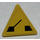 LEGO Triangular Sign with Drawbridge Sticker with Split Clip (30259)