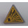 LEGO Triangular Sign with Explosive Sticker with Split Clip (30259 / 39728)