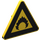LEGO Triangular Sign with Extremely Flammable (Flame) with Split Clip (30259)