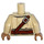 LEGO Tusken Raider mit Kopf Spikes und Diagonal Gürtel Minifig Torso (973 / 76382)