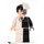 LEGO Two-Gesicht mit Schwarz Stripe Hüften Minifigur