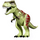 LEGO Tyrannosaurus Rex met Olive Green Rug