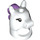 LEGO Unicorn Costume Head Cover with Medium Lavender Mane (18998)