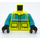 LEGO Levendig geel Ambulance Driver Minifig Torso (973 / 76382)