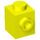 LEGO Leuchtendes Gelb Backstein 1 x 1 mit Stud auf Eins Seite (87087)
