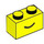 LEGO Levendig geel Steen 1 x 2 met Smile met buis aan de onderzijde (102574 / 102701)