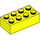 LEGO Leuchtendes Gelb Backstein 2 x 4 (3001 / 72841)