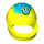 LEGO Vibrant Yellow Crash Helmet with Power Icon (2446 / 102424)