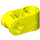 LEGO Leuchtendes Gelb Kreuz Block 90° 1 x 2 (Achse/Stift) (6536 / 40146)