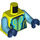 LEGO Vibrant Yellow Cyber Rider Minifig Torso (973 / 76382)