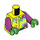 LEGO Jaune vif Cyclist - Vibrant Jaune Jumpsuit Minifig Torse (973 / 76382)