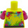 LEGO Jaune vif Cyclist - Vibrant Jaune Jumpsuit Minifig Torse (973 / 76382)