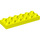 LEGO Leuchtendes Gelb Duplo Platte 2 x 6 (98233)