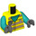 LEGO Vibrant Yellow Man with Safety Vest Minifig Torso (973 / 76382)