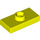 LEGO Vibrant Yellow Plate 1 x 2 with 1 Stud (with Groove and Bottom Stud Holder) (15573 / 78823)