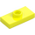 LEGO Vibrant Yellow Plate 1 x 2 with 1 Stud (with Groove and Bottom Stud Holder) (15573 / 78823)