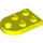 LEGO Vibrant Yellow Plate 2 x 3 with Rounded End and Pin Hole (3176)