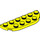 LEGO Levendig geel Plaat 2 x 6 met Afgeronde hoeken (18980)