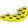 LEGO Leuchtendes Gelb Platte 3 x 6 Runden Hälfte Kreis mit Ausgeschnitten (18646)